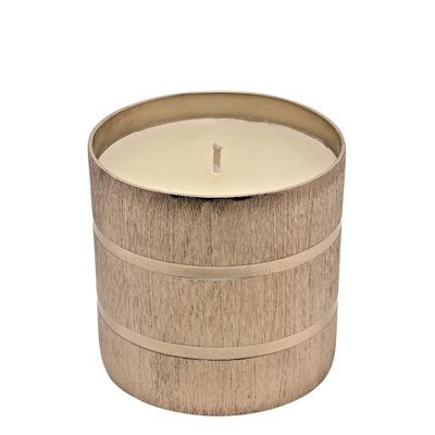 Unscented Jar Candle with Metal Holder