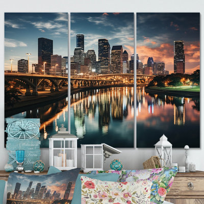 " Houston City Horizons II " 3 - Pieces
