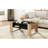 High Glossy Coffee Table with 2 Drawers-247403697