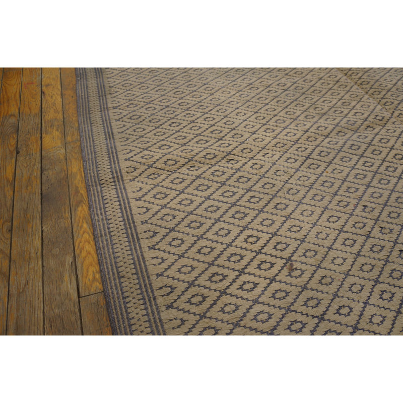 Tapis ivoire ivoire à motif de treillis géométrique en treillis