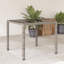 Piranavan Rectangular Glass Metal Outdoor Dining Table - 150 cm W 90 cm D-1792488406-1750626022