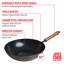 Joyce Chen Classic Series 12-inch Carbon Steel Nonstick Stir Fry Pan