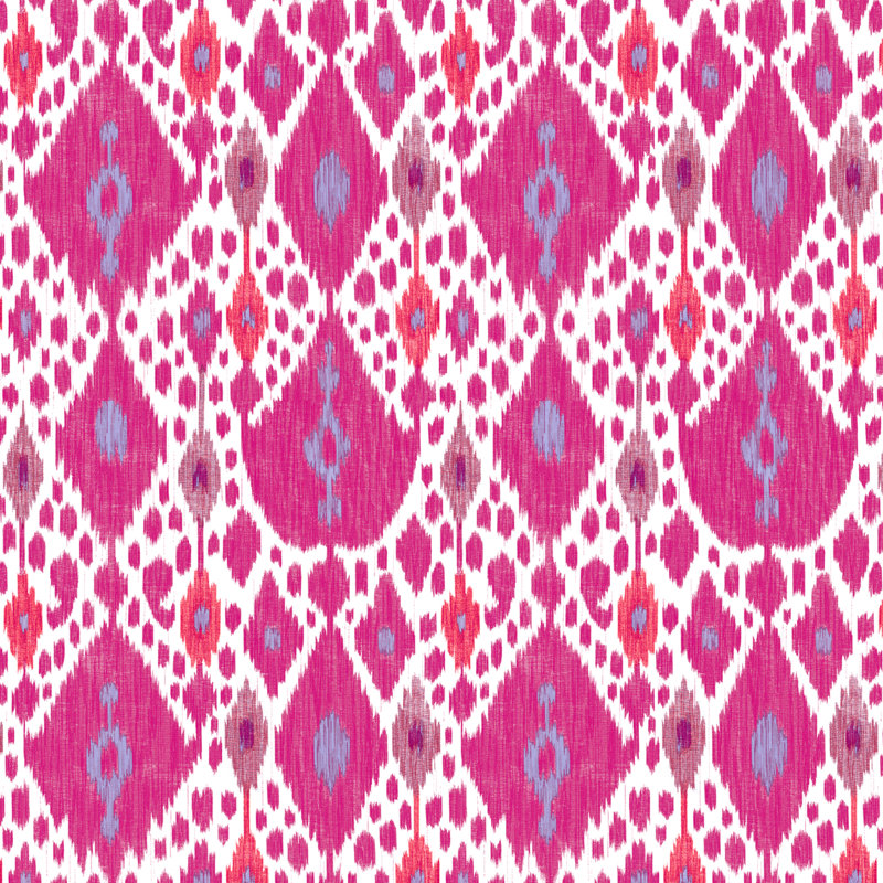 Ikat Performance Fabric, Rojo