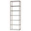 Black Nickel 6-Tier Bookcase