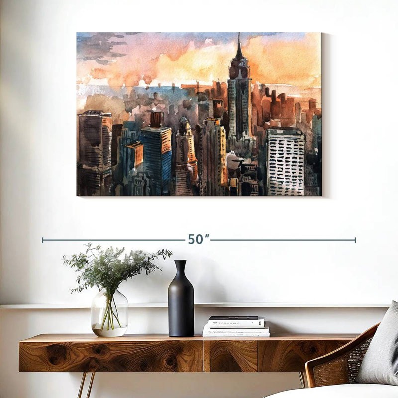 Sireci Structures In Manhattan, 26" H x 39" W