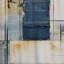 Bleu et blanc Minimalisme intemporel I - Rideau abstrait obscurcissant avec peinture abstraite - 1 panneau-107826867