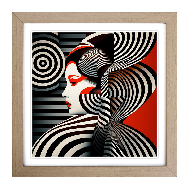 Single Picture Frame Print on Wood, Oak