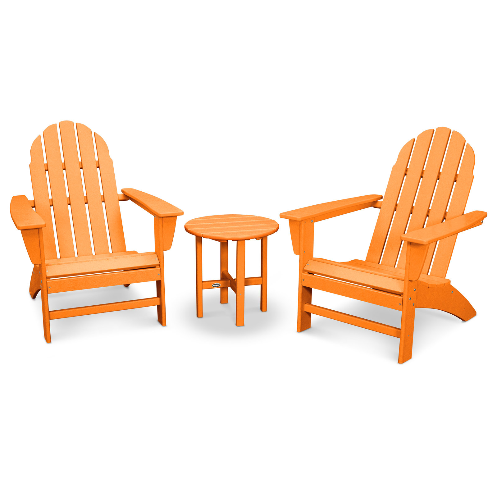 POLYWOOD® Vineyard 2-Person Patio Seating Group, Tangerine