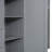 Soft Gray Solid Wood MDF Full Size Loft Bed Frame, Contemporary Space-Saving Solution for Bedrooms