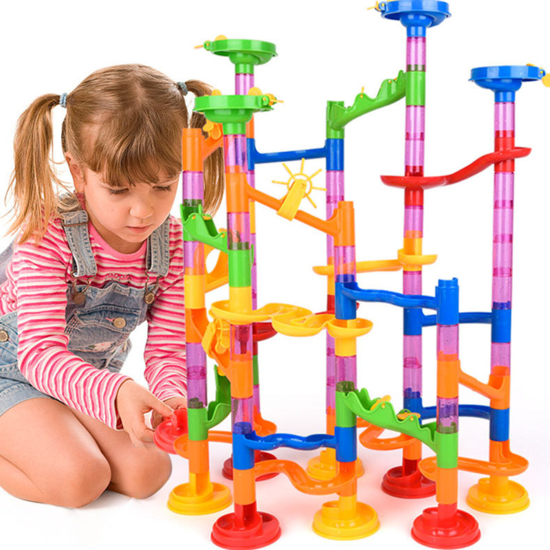 Building Blocks Construction Track Toy, Brain Teaser Set
