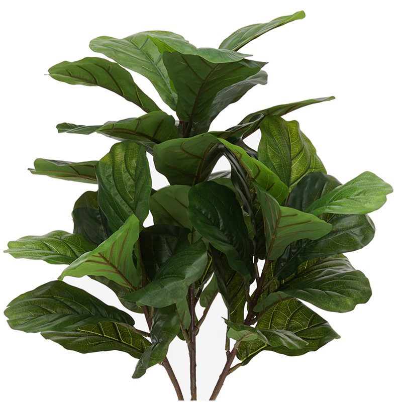 Figuier à feuilles artificielle en pot, H 50 po x l 22 po x p 22 po