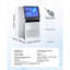 Machine à glaçons en acier inoxydable avec production quotidienne de 130 lb, argent poli, rangement de 33 lb