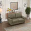 Fauteuil de salon en similicuir taupe