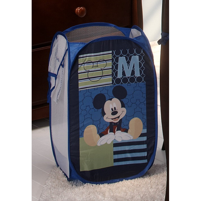 Mickey Fabric Laundry Hamper with Handles