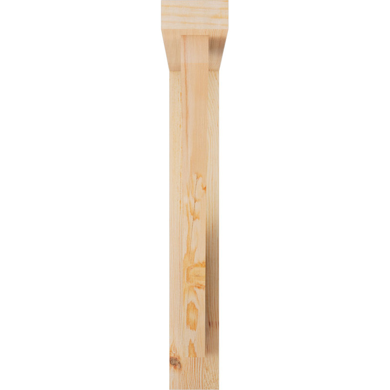 Support à blocs l 3 1/2 po x P 24 po x H 24 po Thorton avec support décalé, sapin Douglas, 24 x 24
