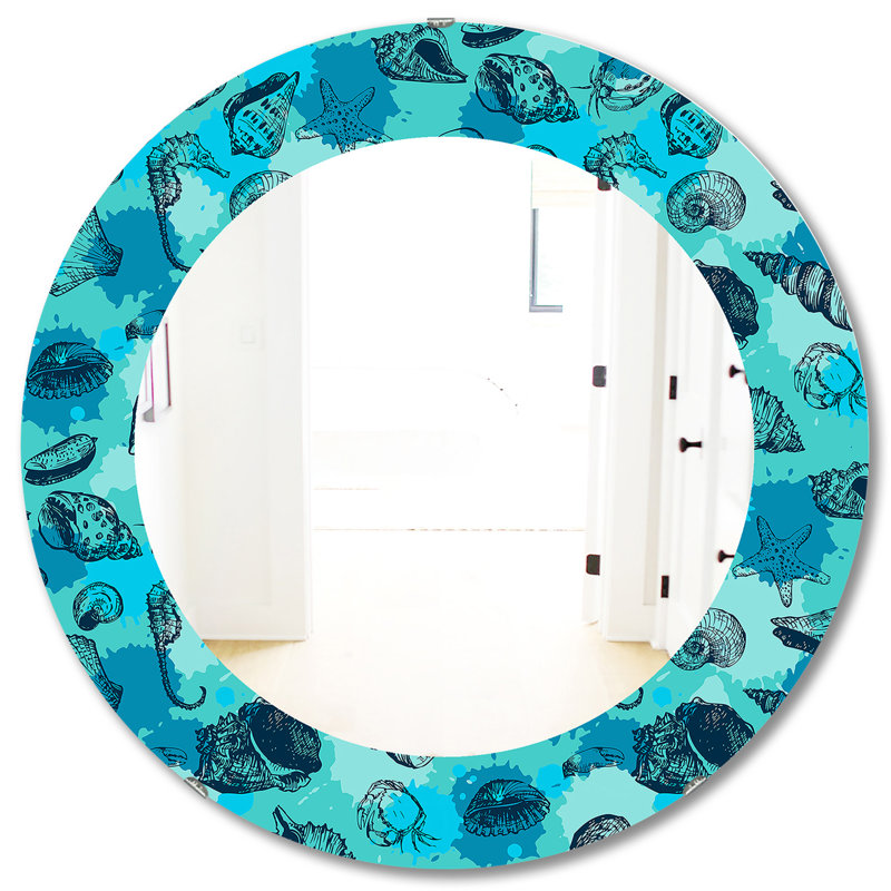 Miroir mural, H 31,5 po x l 31,5 po, Ocean
