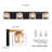 Delvon 4-Light Bathroom Vanity Light with Double Layer Clear Glass and Crystal Shades – Elegant Lighting for Hallways and Bedrooms-577066045