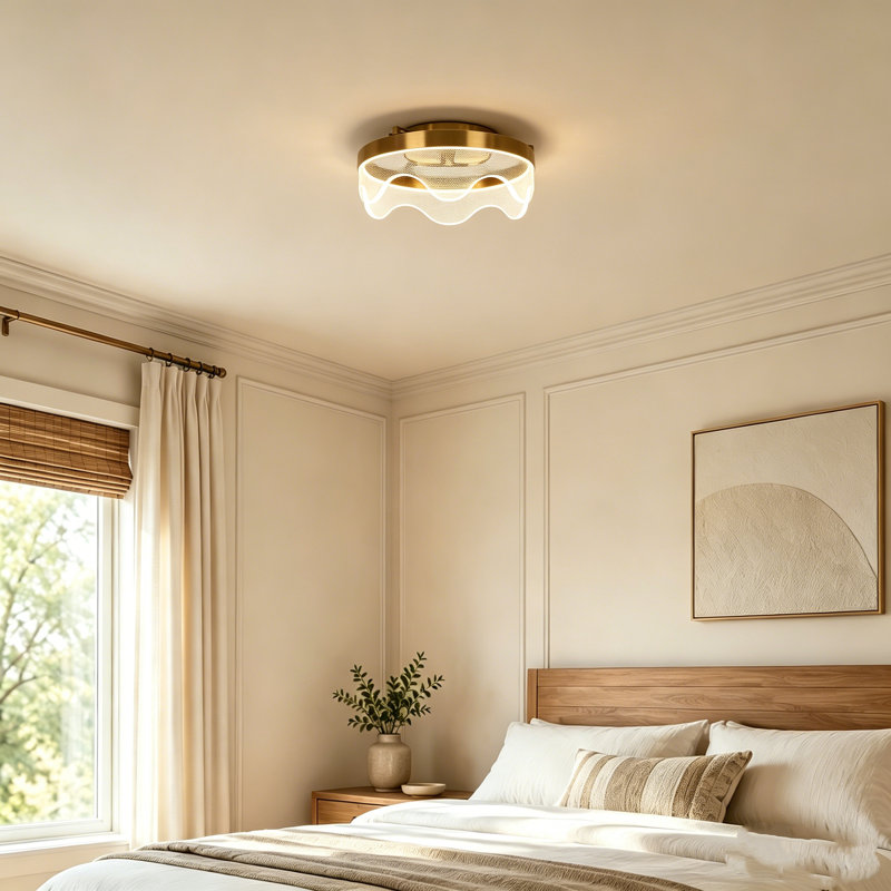 Hampson Glass LED Flush Mount