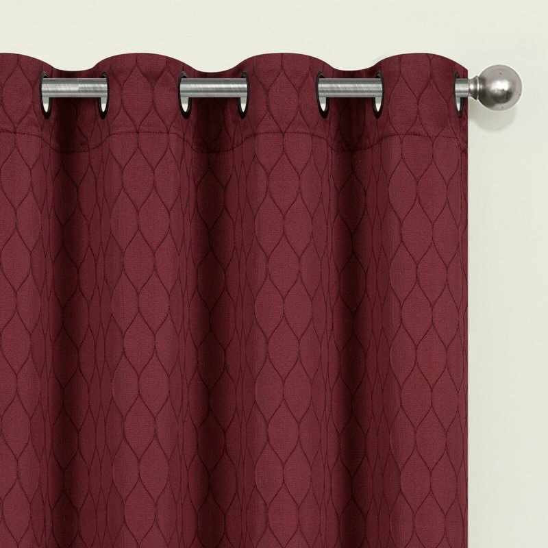 Anthonyville Room Darkening Curtain Pair, Burgundy