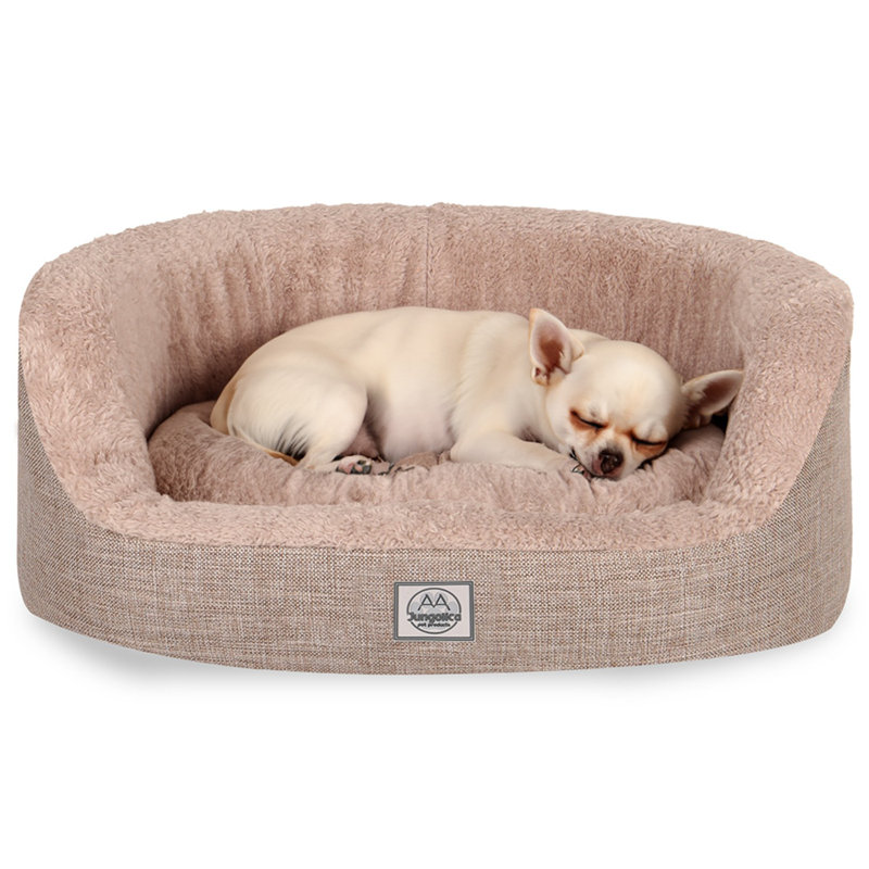 Jungolica Orthopedic Pet Bed, Beige, 80cm H x 70cm W x 22cm D
