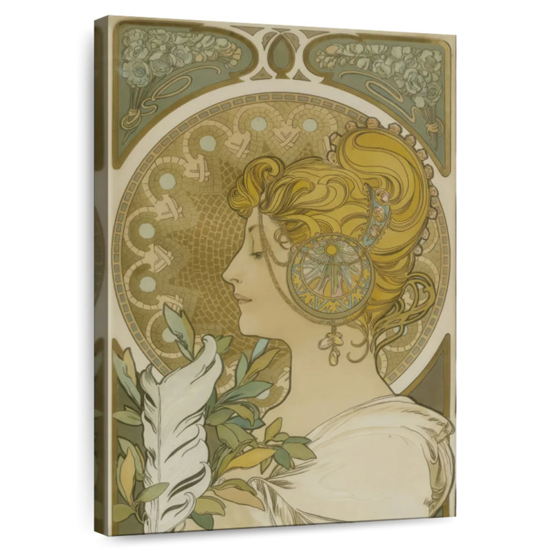 Leisha The Feather 1899, 45" H x 30" W