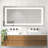 Frameless Anti-fog Led Bathroom Mirror With Frontlight And Backlight, 3 Colors Dimmable Vanity Mirror-1146615432