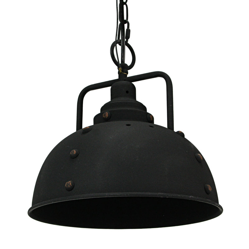 Luminaire suspendu noir à 1 lumière Jarietta