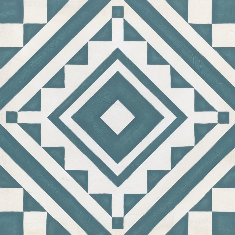 Modern Quilt IX - No Frame Print on Canvas, 30cm H x 30cm W