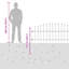 Powder-Coated Steel Fence Panels Included-124587422