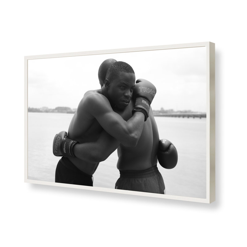 Good Black Art "clinch II" par Stephane Gaboué | Rectangulaire, reproduction d'art encadrée | Édition limitée | Cadre en bois massif