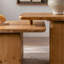 Ensemble de tables basses carrées de style rétro avec finition grain de bois-1251571908