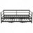 Metal Daybed With LED And Adjustable Trundle, Pop Up Trundle-2077733911