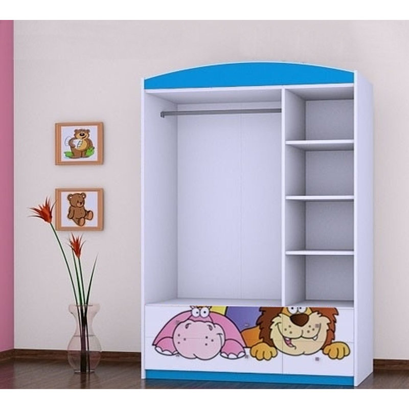 Macaulay 3 Door Wardrobe, Blue