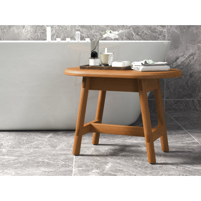 Anoki Solid Wood Accent Stool