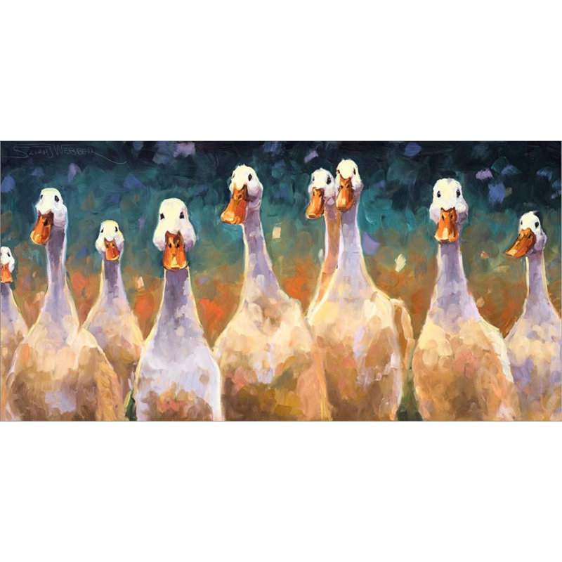 Ceux qui sont des canards par Sarah Webber, art mural encadré