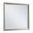 Zeno Silver 37.37 In. W X 37.37 In. H Modern Square Wood Framed Mirror