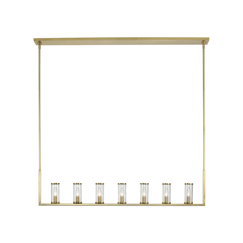 Revolve 7 - Light Pendant, Natural Brass