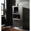 Aluminum Cabinet With 1 Shelf, Enhancing Storage Efficiency Modern 2-Door Shelf For Practical