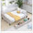 Upholstered Tufted Daybed With Two Drawers