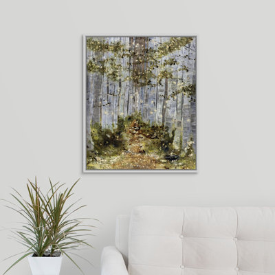 « mossy path », peinture sur toile