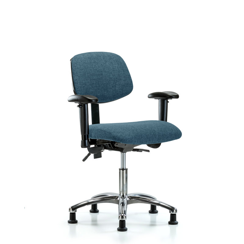 Kalyn Task Chair, Blue, Glides, Included