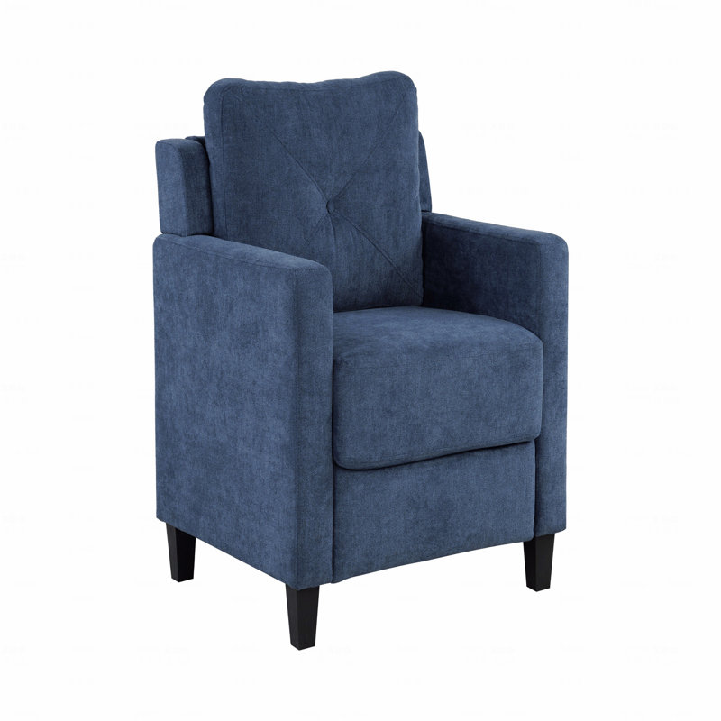 Chaise en chenille bleu marine