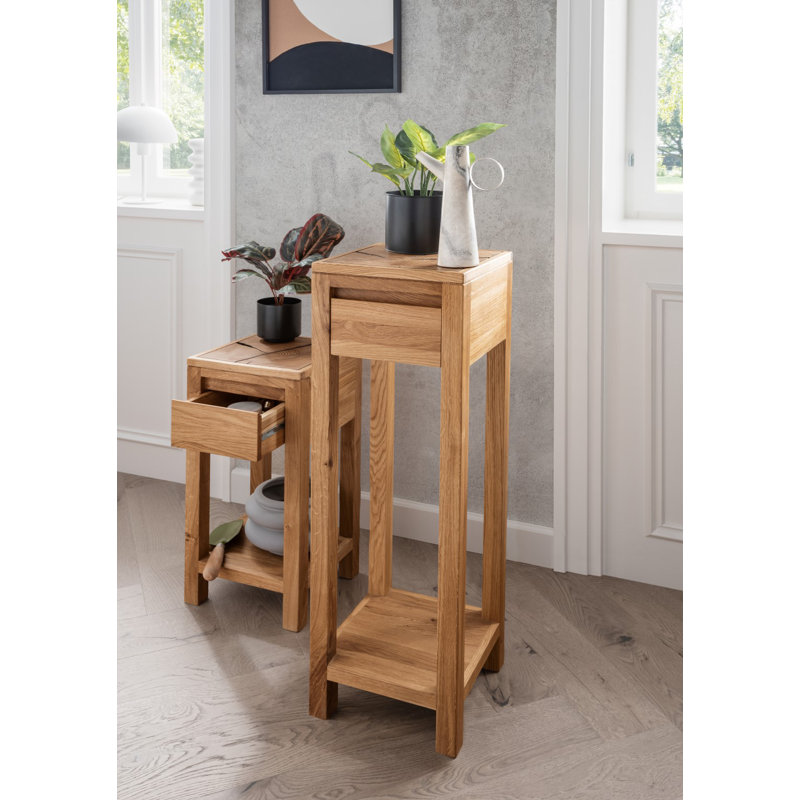 Damaa Plant Stand, Oak, 90cm H x 30cm L x 30cm D