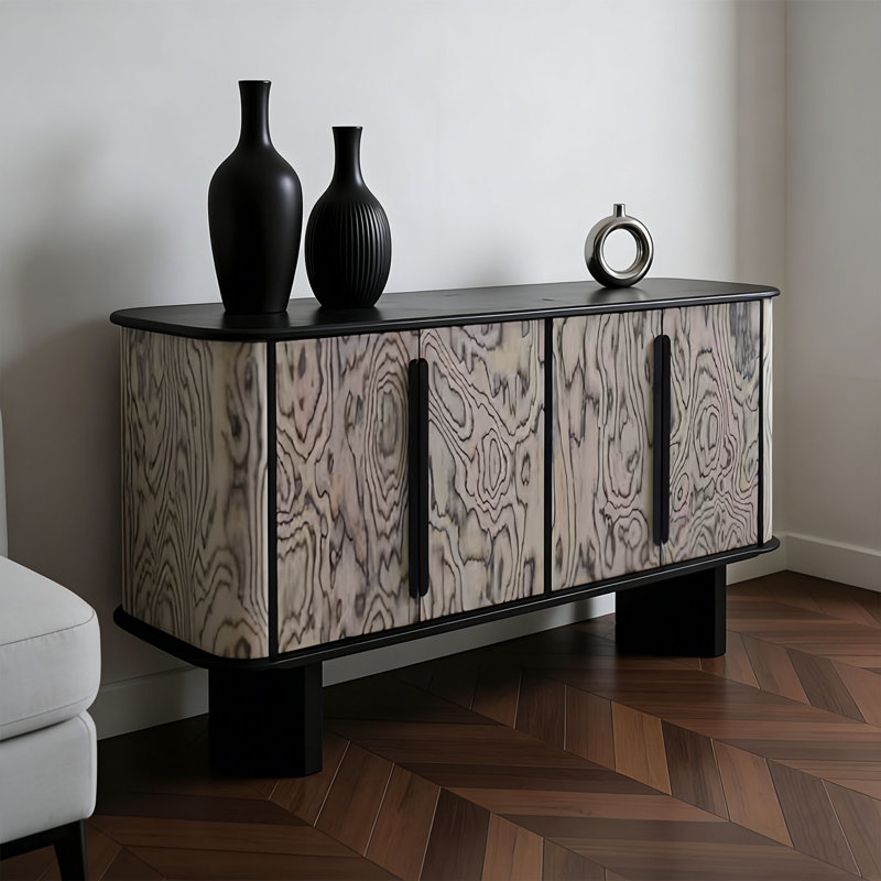Buffet de rangement léger et luxueux, H 31,49 po x l 62,99 po x P 16,53 po
