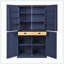 Grande armoire de rangement autoportante haute avec 2 tiroirs, 2 tablettes réglables, 8 tablettes de porte pour la cuisine, la salle à manger-667748013