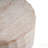 Outdoor/Indoor Lightweight Concrete Side Table, Cylinder Travertine Finish For Elegant And Durable Accent