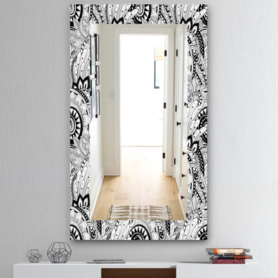 Miroir mural abstract Monochrome