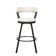 Laub Swivel Upholstered Counter Stool with Metal Frame