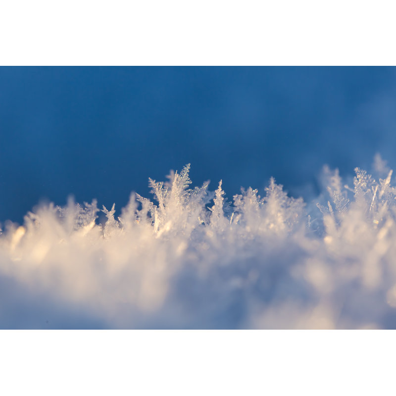 Microscopic Image Of A Snow Crystal - Wrapped Canvas Print, 20cm H x 30cm W x 3.8cm D