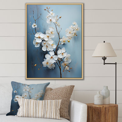 Orchidées beiges et dorées Simplicity I